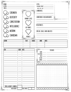 Read more about the article New Character Sheets!